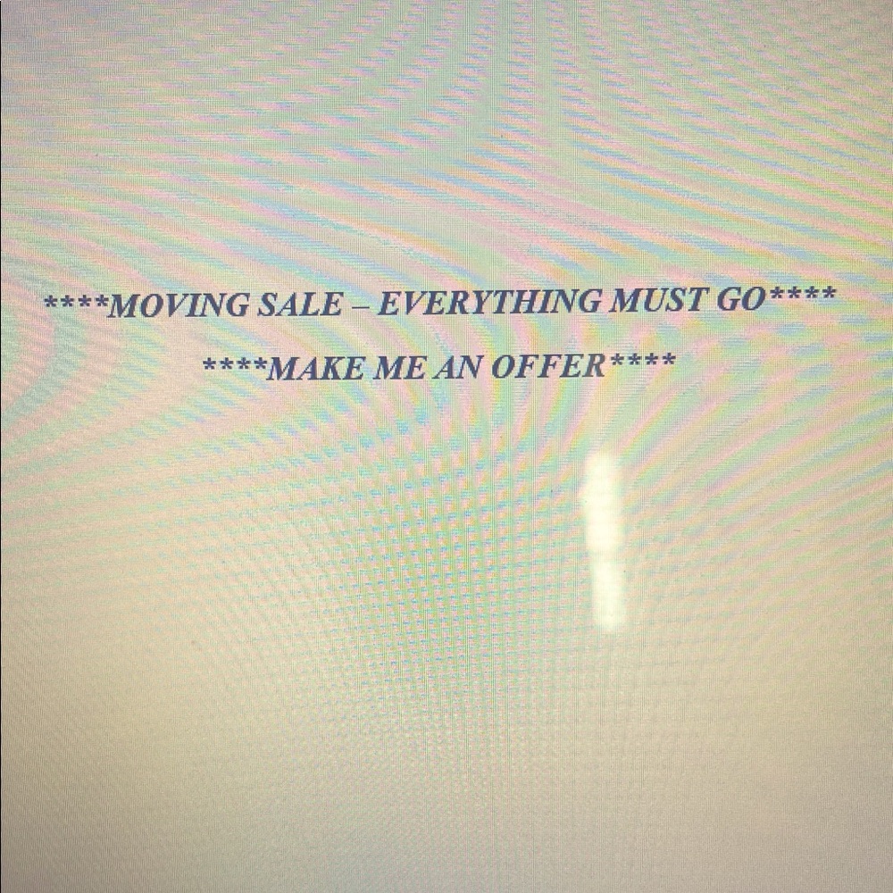 Moving Sale Announcement Sign